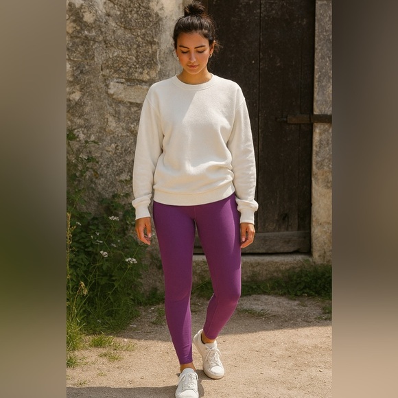 Fabletics SculptKnit Purple High-Waisted Athletic Legging. XXS Small (4). - Picture 2 of 2